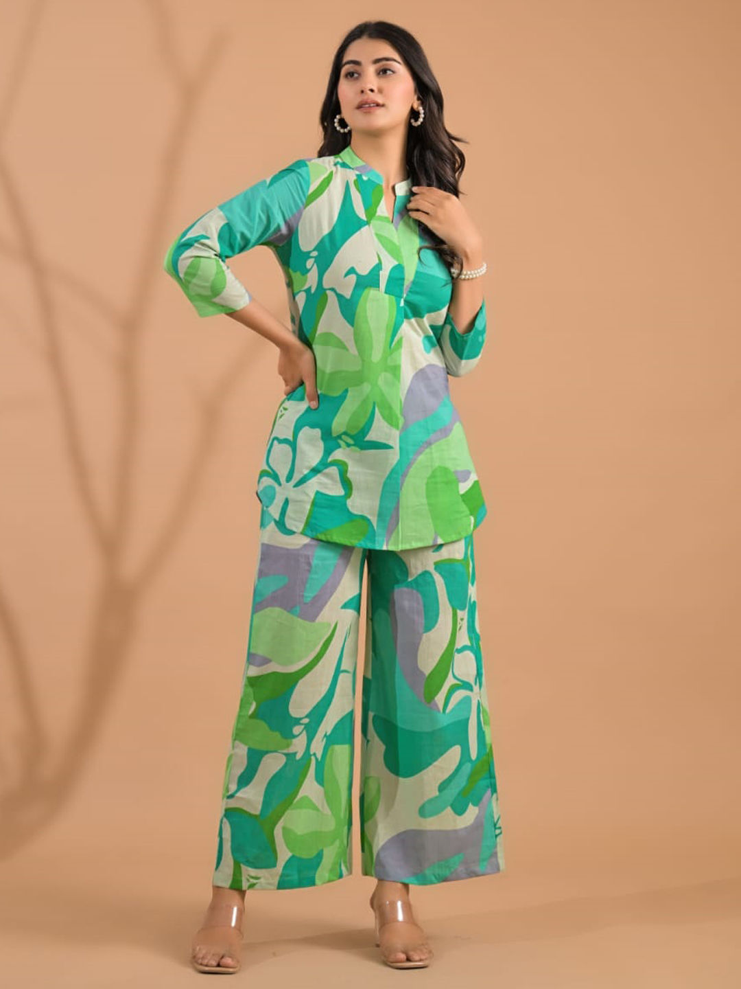 Pure Cotton Printed designer fabric co-ord set