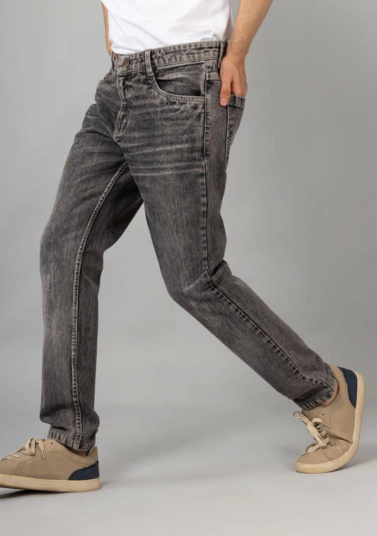 Men Dark grey regular Fit Jeans