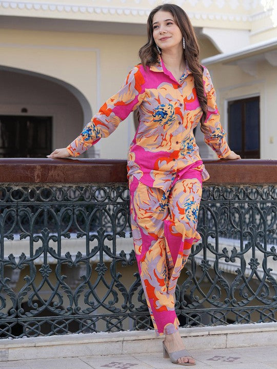 Pure Cotton Printed designer fabric co-ord set
