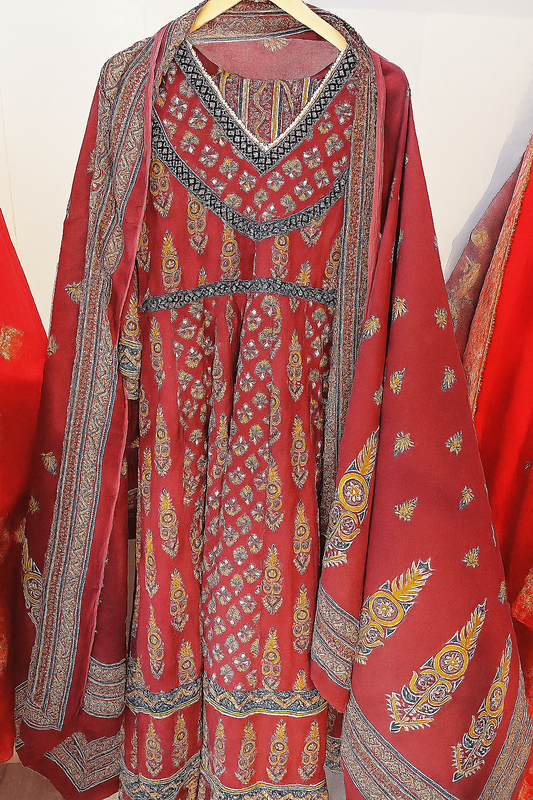 Pure Cotton Anarkali Printed Suit