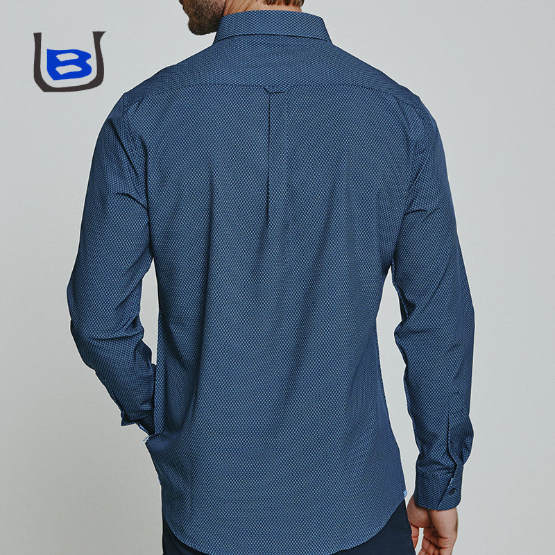 Mens Cotton Premium Blue shirt