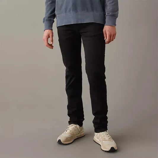 Men jet black regular Fit Jeans