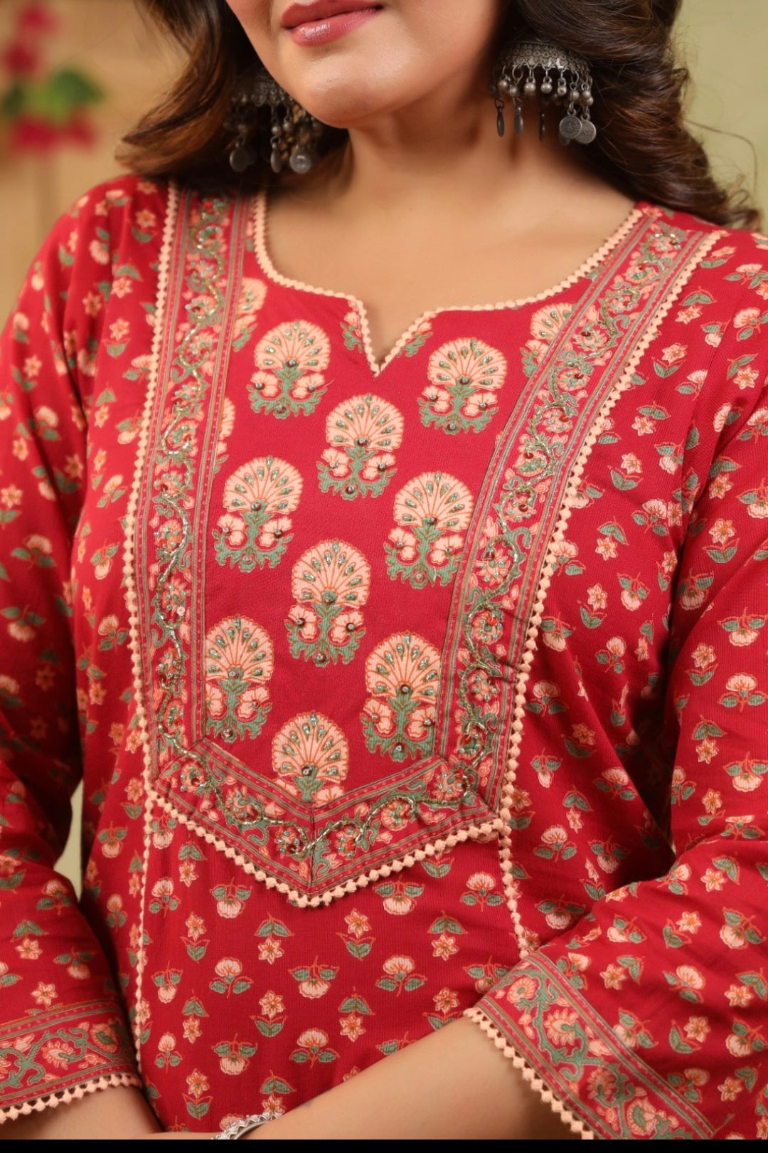 Premium Cotton Handblock Printed Suit Set