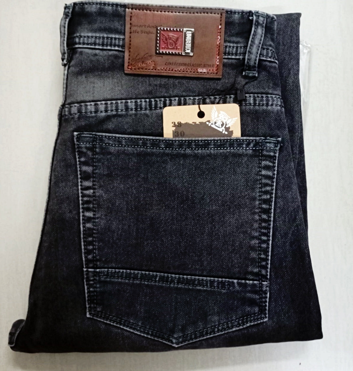 kabana Dark grey slim Fit Jeans