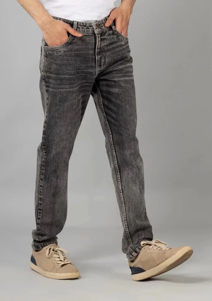 Men Dark grey regular Fit Jeans