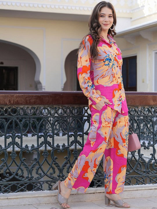 Pure Cotton Printed designer fabric co-ord set